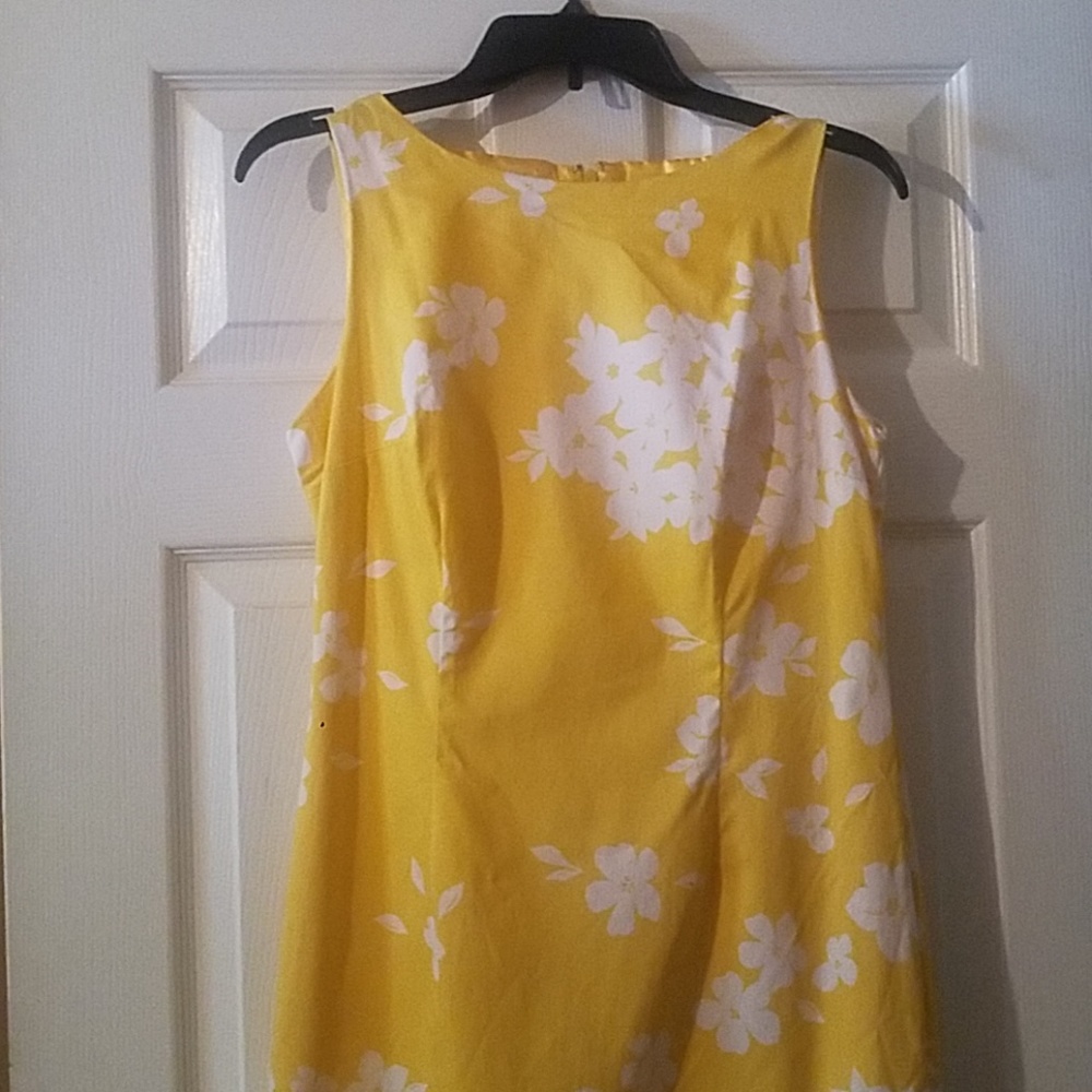 Yellow & White Dress